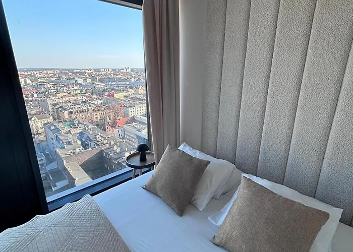 Apartament Sky Tower L 19 Piętro L Wanna Z Widokiem Na Katowice
