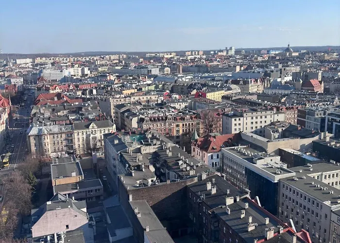 Apartament Sky Tower L 19 Piętro L Wanna Z Widokiem Na