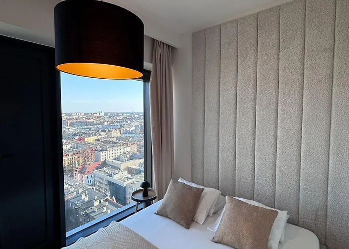 Apartament Sky Tower L 19 Piętro L Wanna Z Widokiem Na